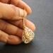 Gold Paisley Earrings Paisley Teardrop Dangle Earrings