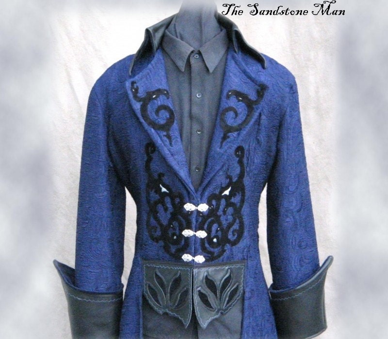 Steampunk Wedding Tuxedo Style frock coat- Gothic Pirate
