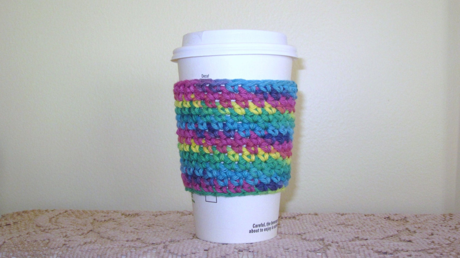Crocheted Coffee Cozy