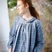 Silk/Linen Blue Henriette Dress