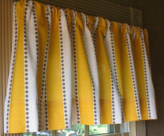 Spring Sale Window CURTAIN Valance Premier Prints Corn Yellow LuLu
