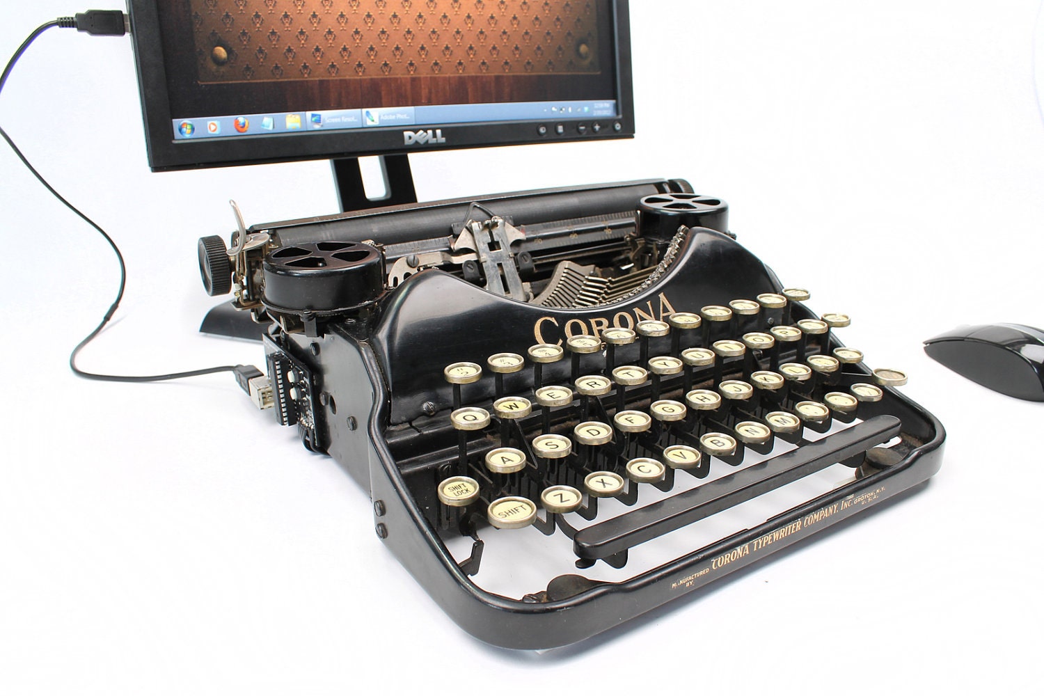 USB Typewriter Computer Keyboard -- Corona Model 4