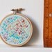 Summer Popsicles. Hand Embroidered Wishbone Circle in 3 inch Hoop. Colorful Embroidery Hoop Wall Art. By merriweathercouncil on Etsy