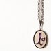 Embroidered Personalized Initial and Heart Necklace. For Mom, Mom to Be by merriweathercouncil on Etsy