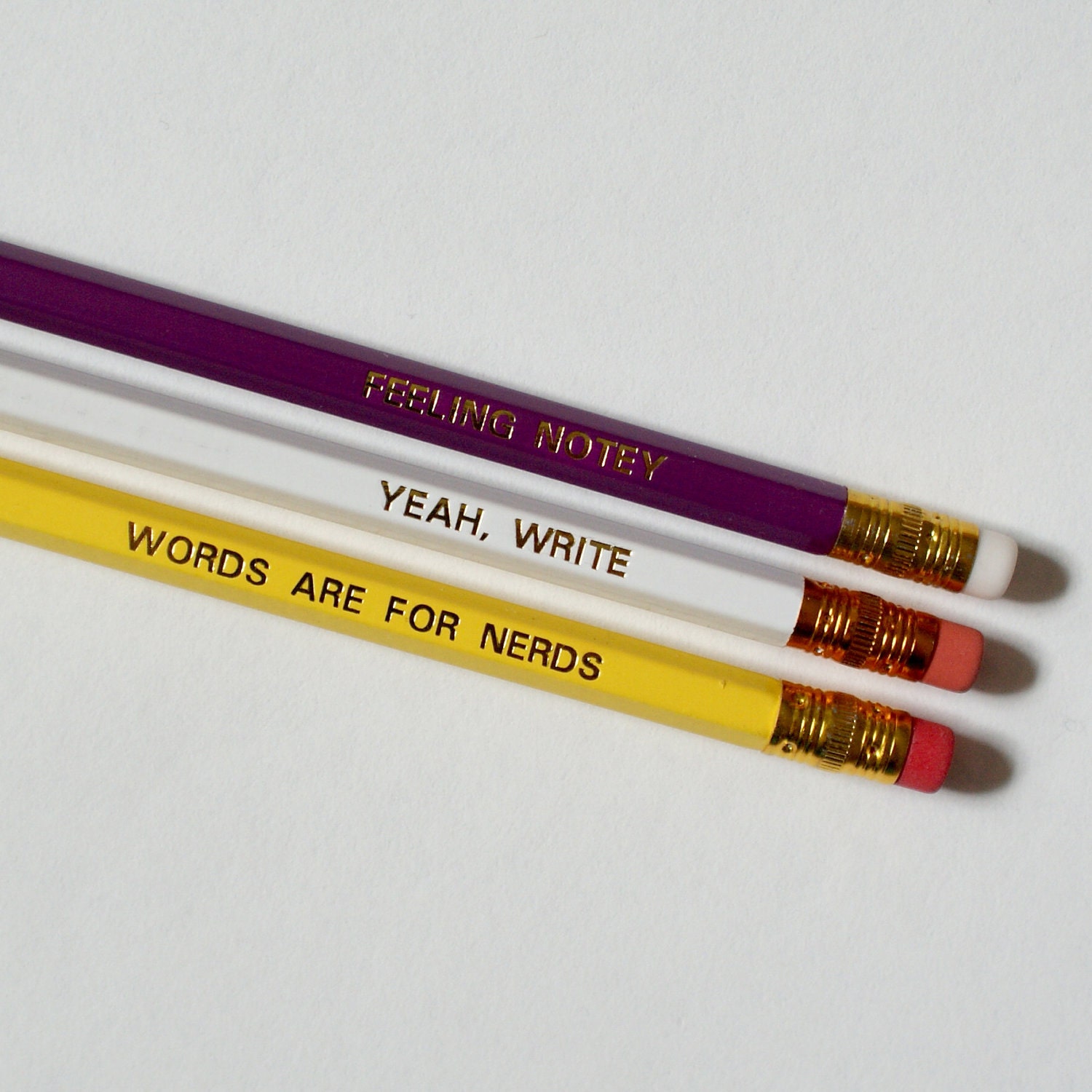 Geek Engraved Pencils Set - Vividplease