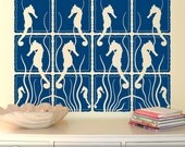 Seahorse Wall Decal Art, Herd of Seahorses