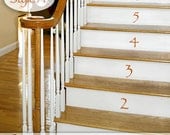 Vinyl Wall Decals: Numbers 0 to 15 for Stairs or Anywhere