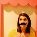 Black Mustaches on a stick STIFF FELT- Set of 10 photo booth mustaches