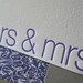 Mrs and Mrs Letterpress Card