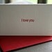 I Love You Letterpress Enclosure Card