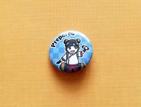 Tenten Naruto Pinback Button/Magnet