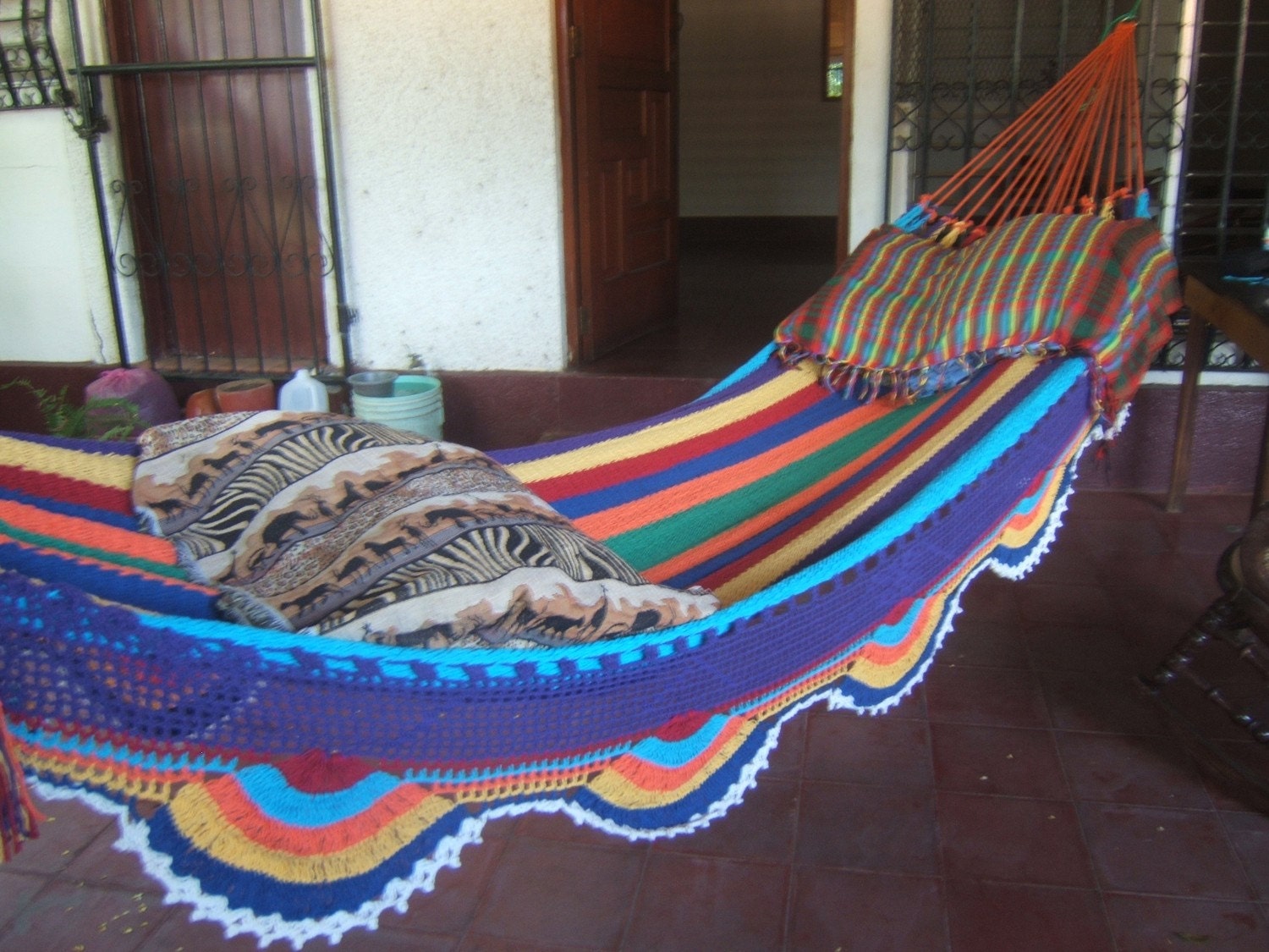 Beautiful Hand Made Hammock plus One Custom Tag from Nicaragua