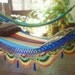 Multi Color Single Hammock hand-woven Natural Cotton Special Fringe