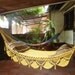 Magic Yellow Magic Hammock, Hand Woven Natural Cotton with Special Fringe