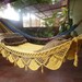 Magic Yellow Magic Hammock, Hand Woven Natural Cotton with Special Fringe