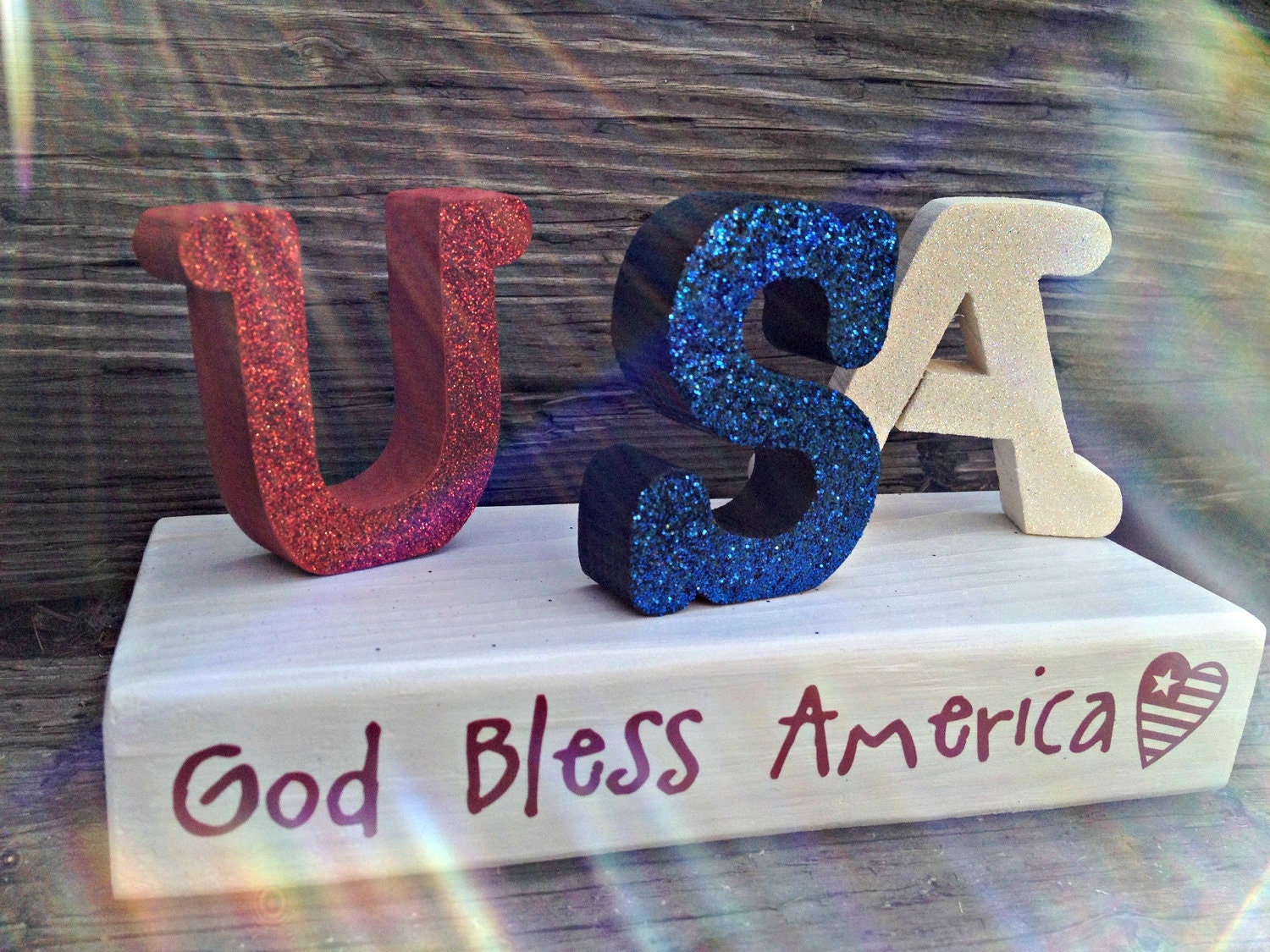 USA--God Bless America Block