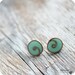 Post earrings - Mint blue-made to order