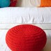 Floor Cushion Crochet - LAST ONE AVAILABLE in red