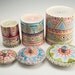 Bohemian Canister Set Multicolor with Lids Diamonds Stripes Dots Circles Hand Painted
