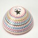 Stripes and Dots Hand Painted Bowl Multicolor Dinnerware
