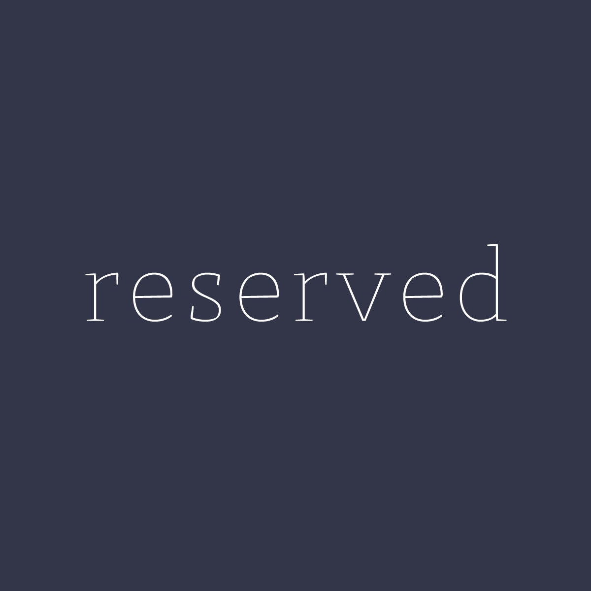 reserved for allie