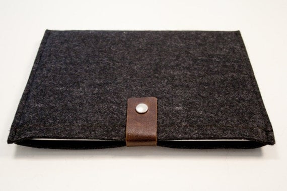 iPad Case - Felted Wool and Leather
