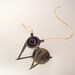 Steampunk Bipedal Chicken Walker War Machine with Pilot Victorian Wood Miniature on Base