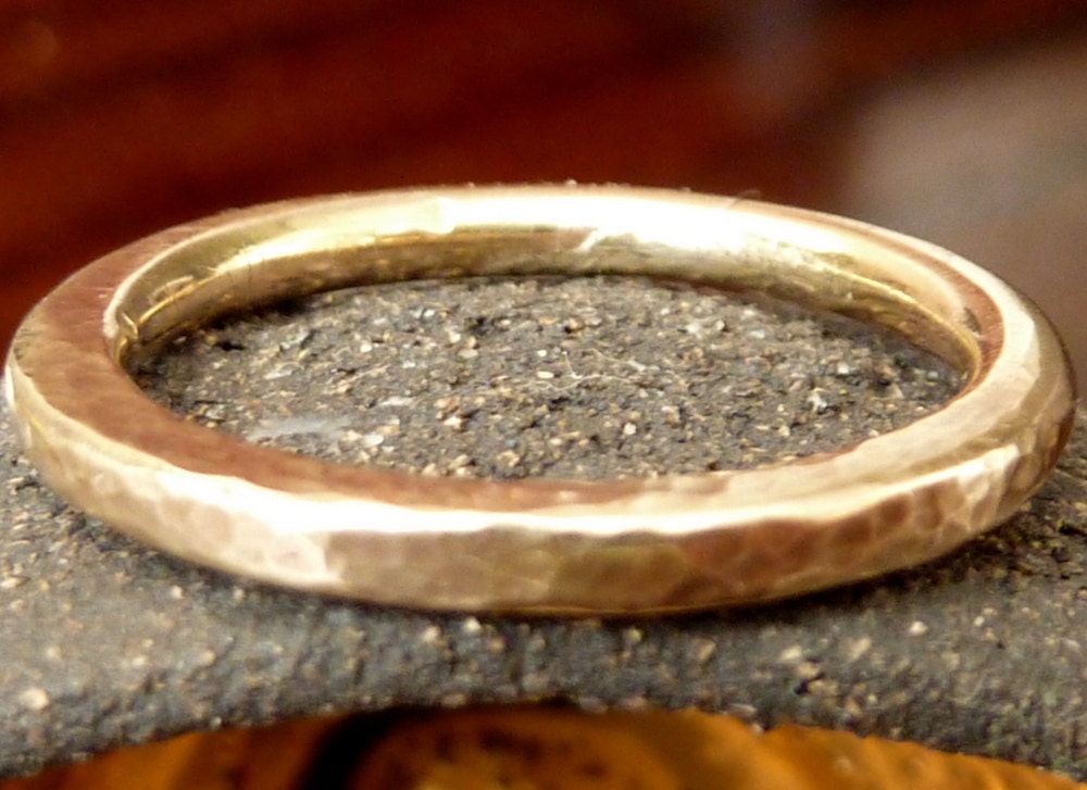 Modern Stacking Gold Ring Handmade