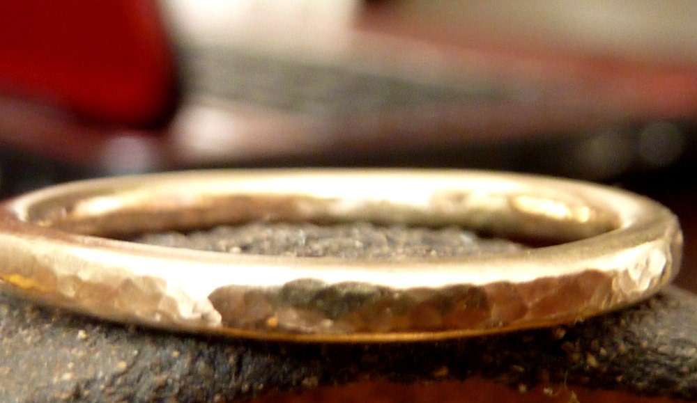 Modern Stacking Gold Ring Handmade