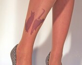 Tattoo Tights - Cats Size LARGE