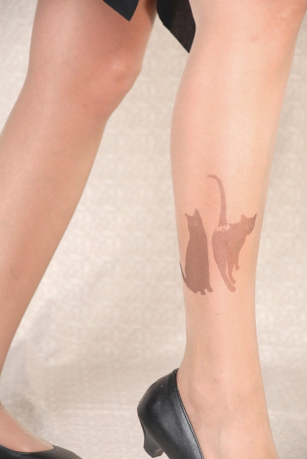 Tattoo Tights - Cats Size SMALL