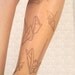 Tatto Tights - Origami birds / paper art / tattoo art / printed full length tights