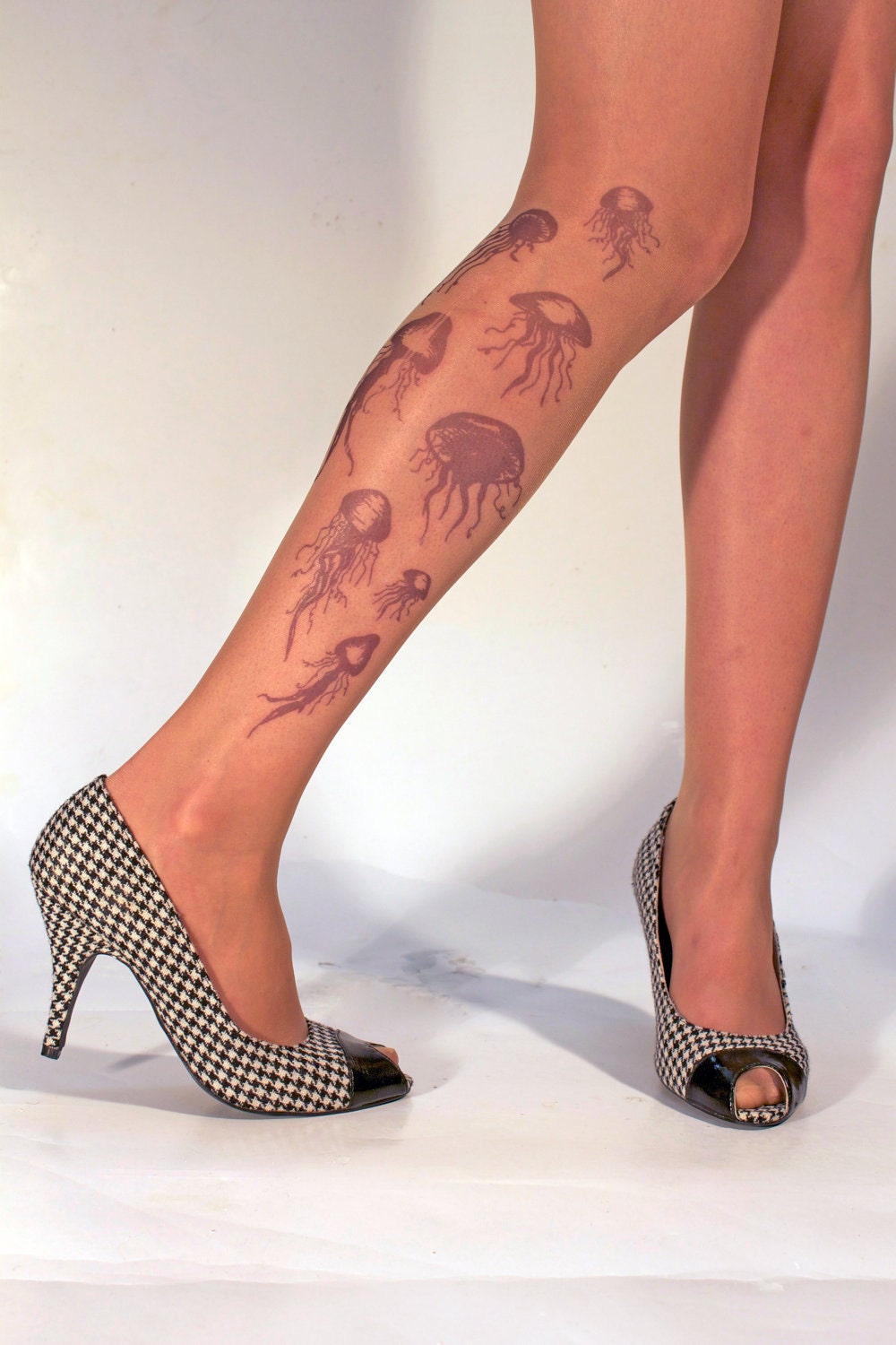 Tattoo Tights - Jellyfish Size SMALL
