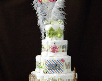 Cirque De Bebe Diaper Cake - 4 Tiers