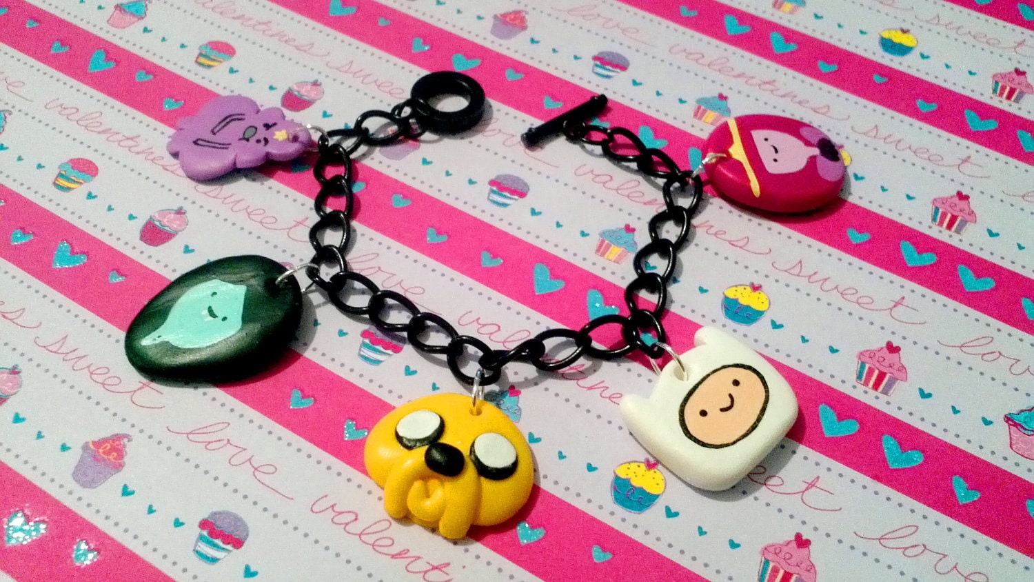 Made to Order Adventure Time Custom Charm Bracelet