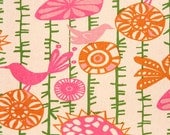 Home Dec Fabric Yardage - Menagerie - Premier Prints Designer - Pink, Orange, and Green - 1 Yard