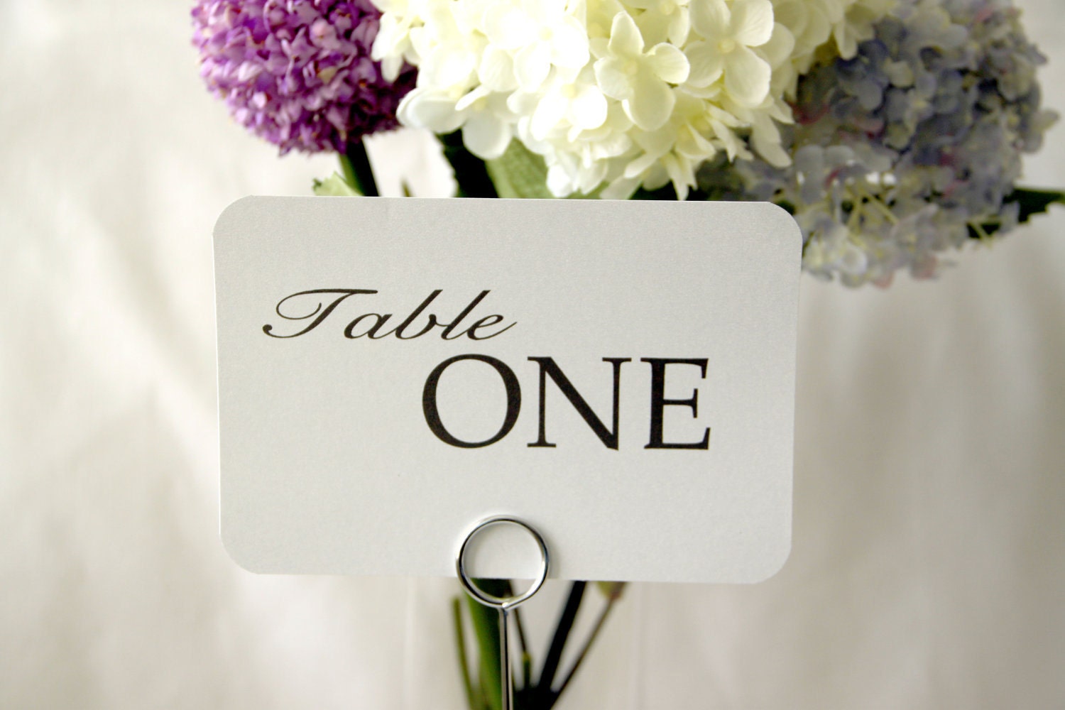 10 - Wedding Reception Table Number Cards
