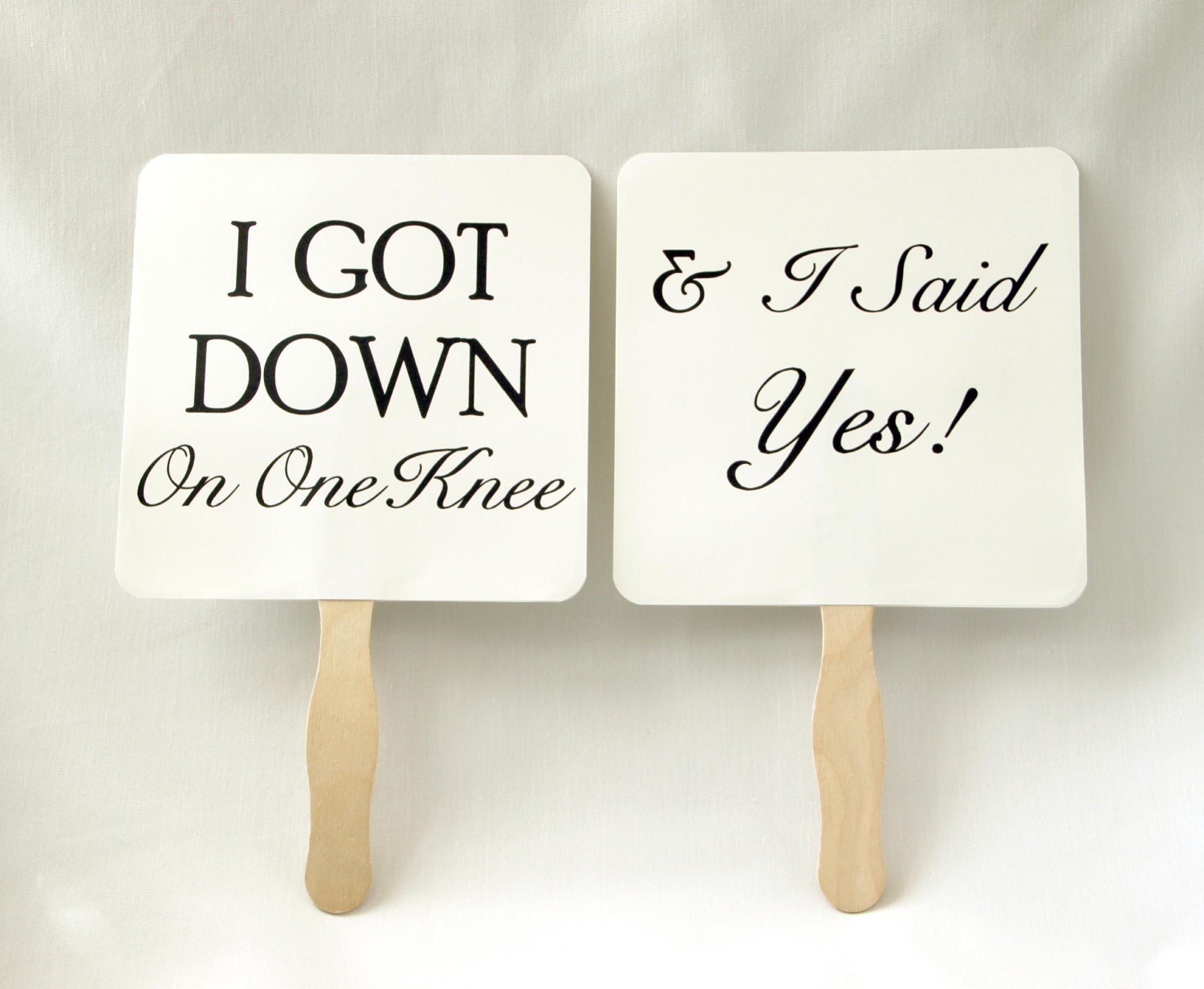 Set of Save the Date Engagement Picture Signs