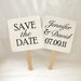 Set of Save the Date Engagement Picture Signs