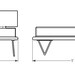 Modern Pet Bed with v-legs (Small Dog Bed/ Cat Bed)