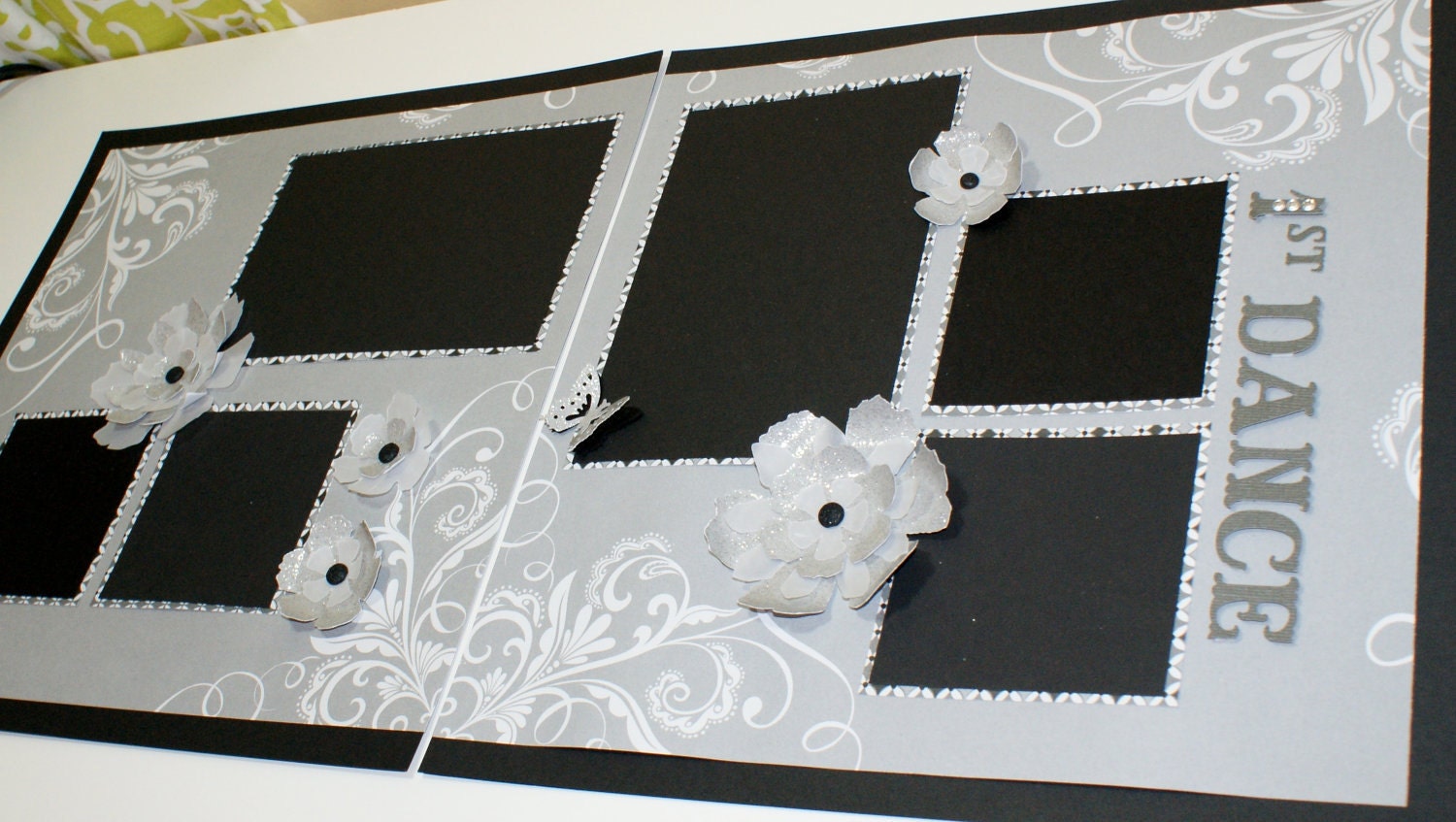 Custom Wedding Scrapbook Album, YOU CHOOSE COLORS, Wedding Album, Premade Wedding Scrapbook Album, Bridal Shower Gift, Wedding Gift