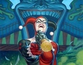 Harley Quinn at the Carnival - 13 x 19 limited edition print