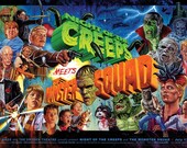 Night of the Creeps Meets The Monster Squad - 13 x 19 limited edition print