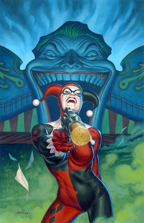 Harley Quinn at the Carnival - 13 x 19 limited edition print