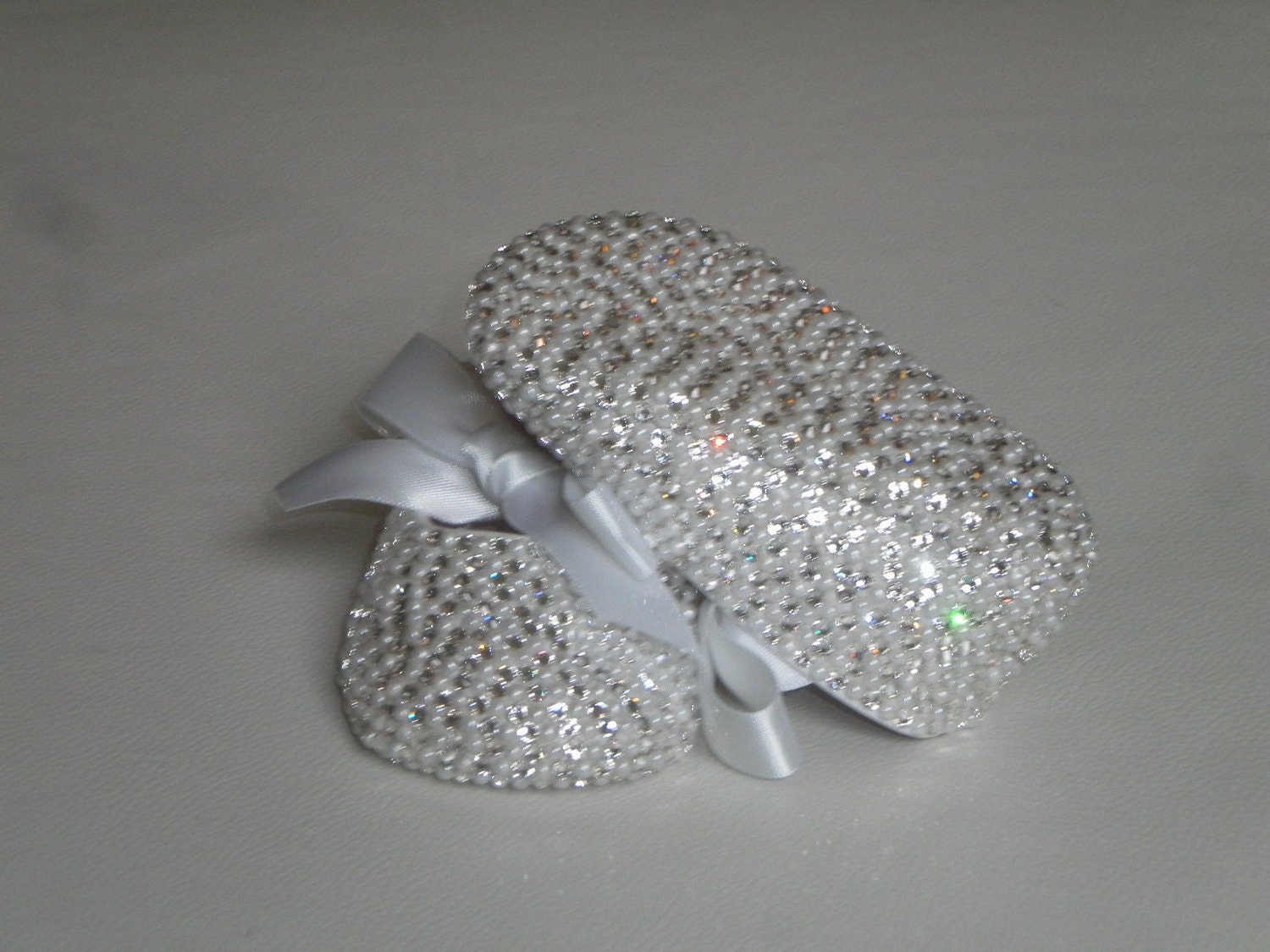 Diamonds And Pearls Completely Covered Swarovski Crystal Rhinestone Shoes Bling Baby Shoes