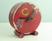 Mothers day - clock circle RED oldE - FREE SHIPPING