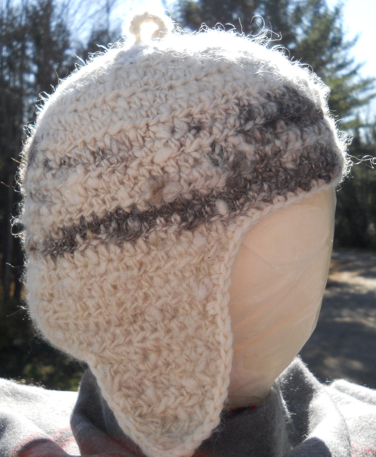 Crocheted Ear Flap Hat
