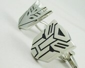Mens Cufflinks- Autobot Optimus Prime and Decepticon Megatron, with a Gift Box