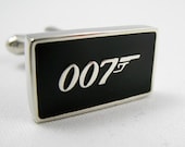 Mens Cufflinks- Copper Fashion Cufflinks, 007 James Bond Design with a Gift Box