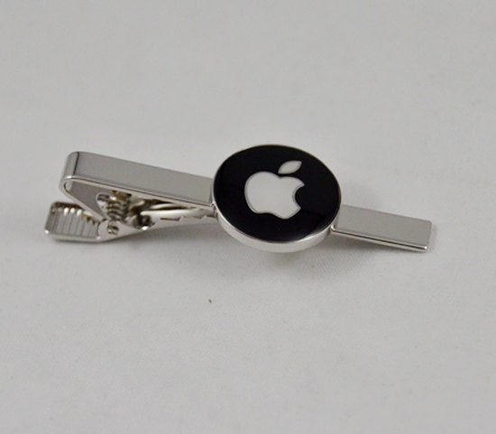 Mac White Apple Tie Clip Design, with a Gift Box
